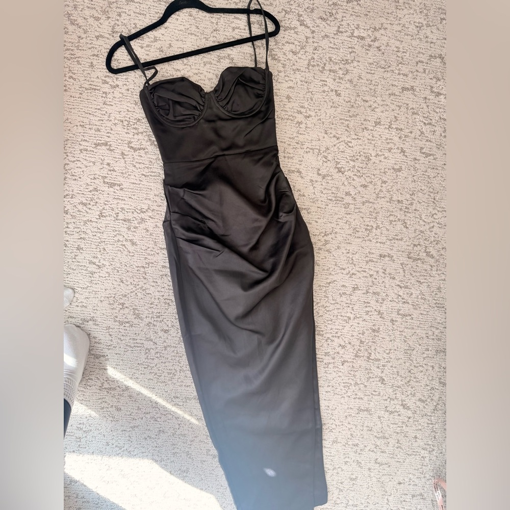 Black house of CB Long slit dress